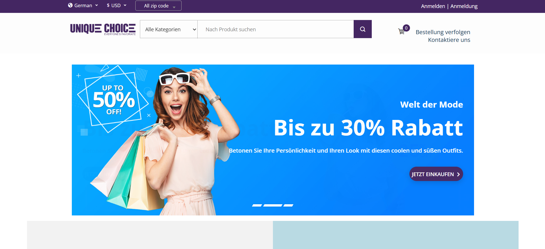 E-commerce Development β Unique Choice